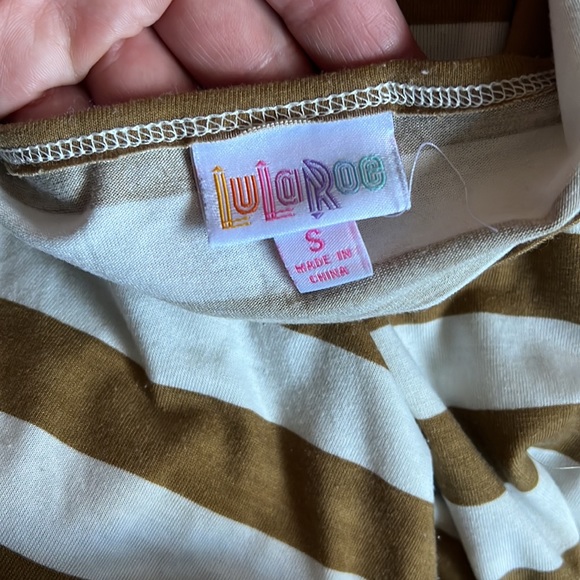 LuLaRoe Irma size Small white and gold - Picture 3 of 3